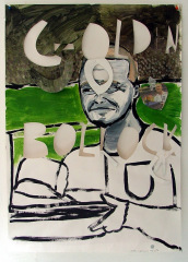 David-Beckham-acylic-and-newsprint-on-paper-2008 David-Beckham-acylic-and-newsprint-on-paper-2008