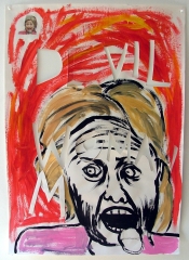 Hilary-She-Devil-Acrylic-on-Paper-83cm-x-59cm-2008