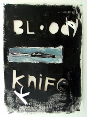Knife-Acrylic-on-paper83cm-x-59cm-2008 Knife-Acrylic-on-paper83cm-x-59cm-2008