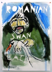 Romanian-Swan-Eater-Acrylic-on-Paper-83cm-x-59cm-2008 Romanian-Swan-Eater-Acrylic-on-Paper-83cm-x-59cm-2008