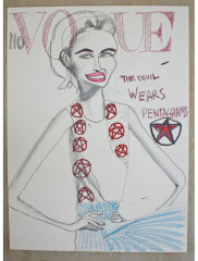 NO-VOGUE-DEVIL-WEARS-PENTAGRAMS-2012-350mm-x-270mm-Mixed-media-on-paper NO-VOGUE-DEVIL-WEARS-PENTAGRAMS-2012-350mm-x-270mm-Mixed-media-on-paper