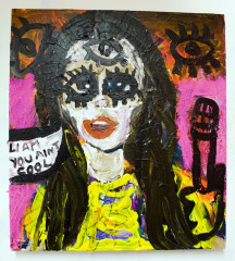Bip-Ling-says-I-aint-cool-2010-Mixed-media-on-canvas Bip-Ling-says-I-aint-cool-2010-Mixed-media-on-canvas