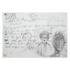 1973 Harlem Black Power Mixtapes 1968-1975,2020, 420mm-x 594mm Graphite on paper 1973 Harlem Black Power Mixtapes 1968-1975,2020, 420mm-x 594mm Graphite on paper